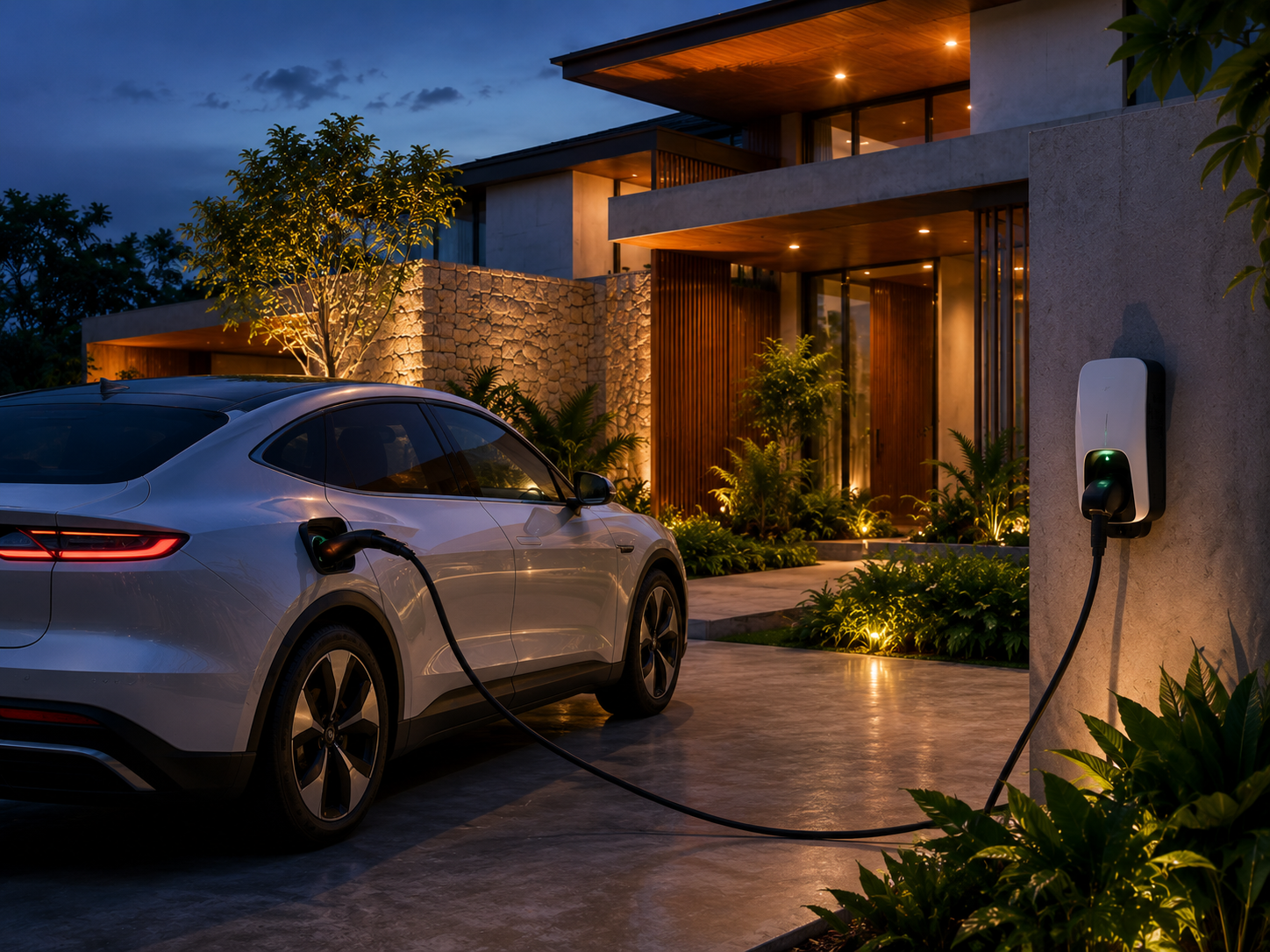 Cargador para vehículo eléctrico en casa