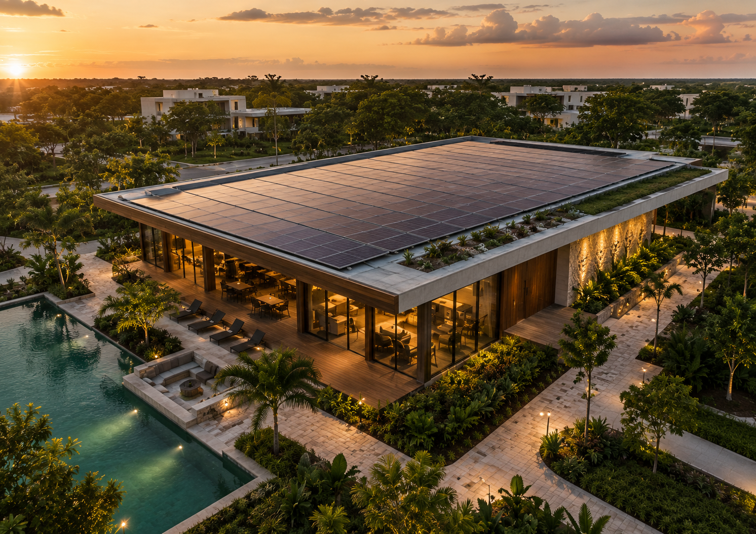 Energía solar en áreas comunes